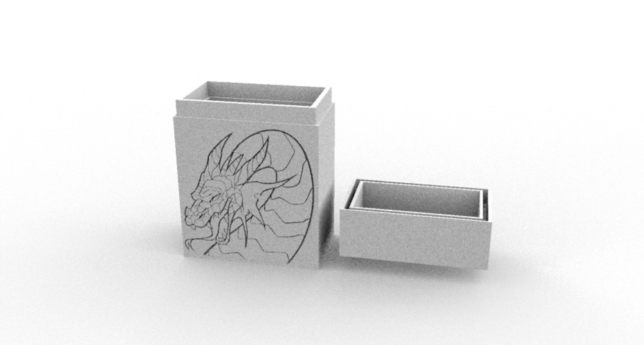 DECK BOX DRAGON 3D Print 512454