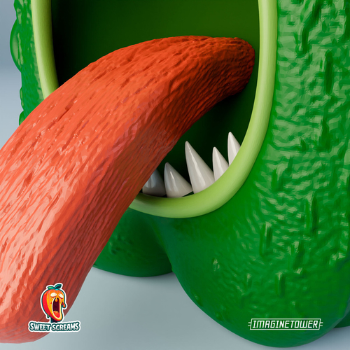 Munch's Cucumber Cute Character 3D Print 512460