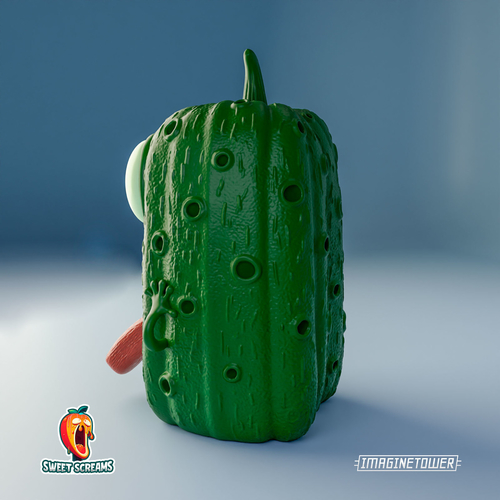 Munch's Cucumber Cute Character 3D Print 512464