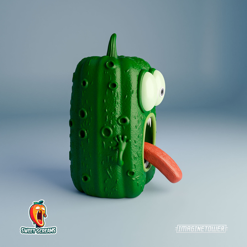 Munch's Cucumber Cute Character 3D Print 512465