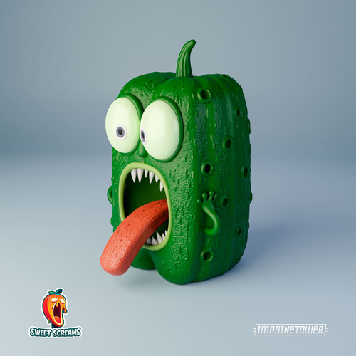 Munch's Cucumber Cute Character 3D Print 512466