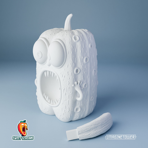 Munch's Cucumber Cute Character 3D Print 512467