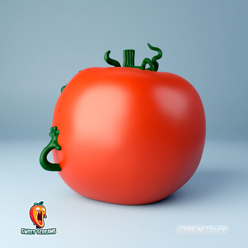 Munch's Tomato Cute Character 3D Print 512493