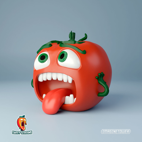 Munch's Tomato Cute Character 3D Print 512495