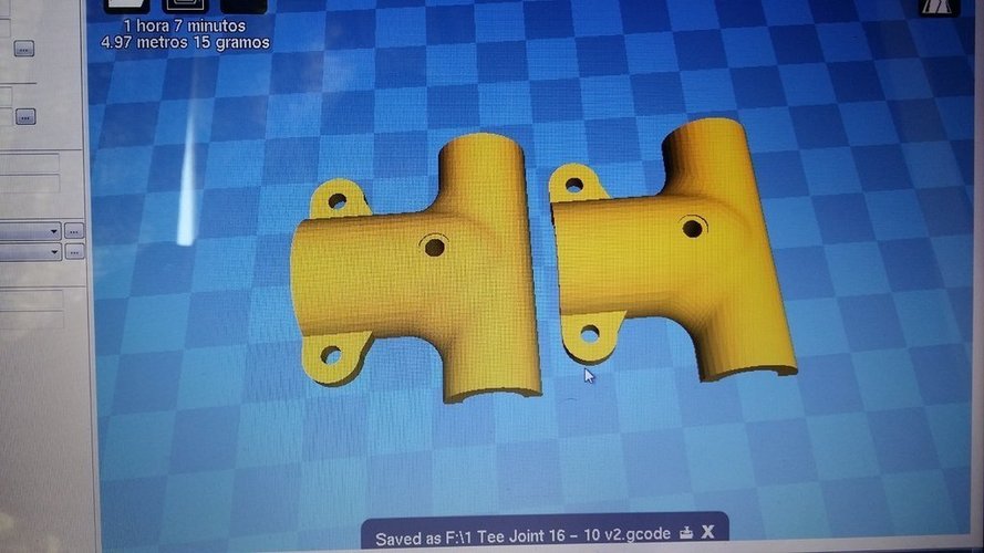 Tee joint for Multicopter Landing Gear 3D Print 51251