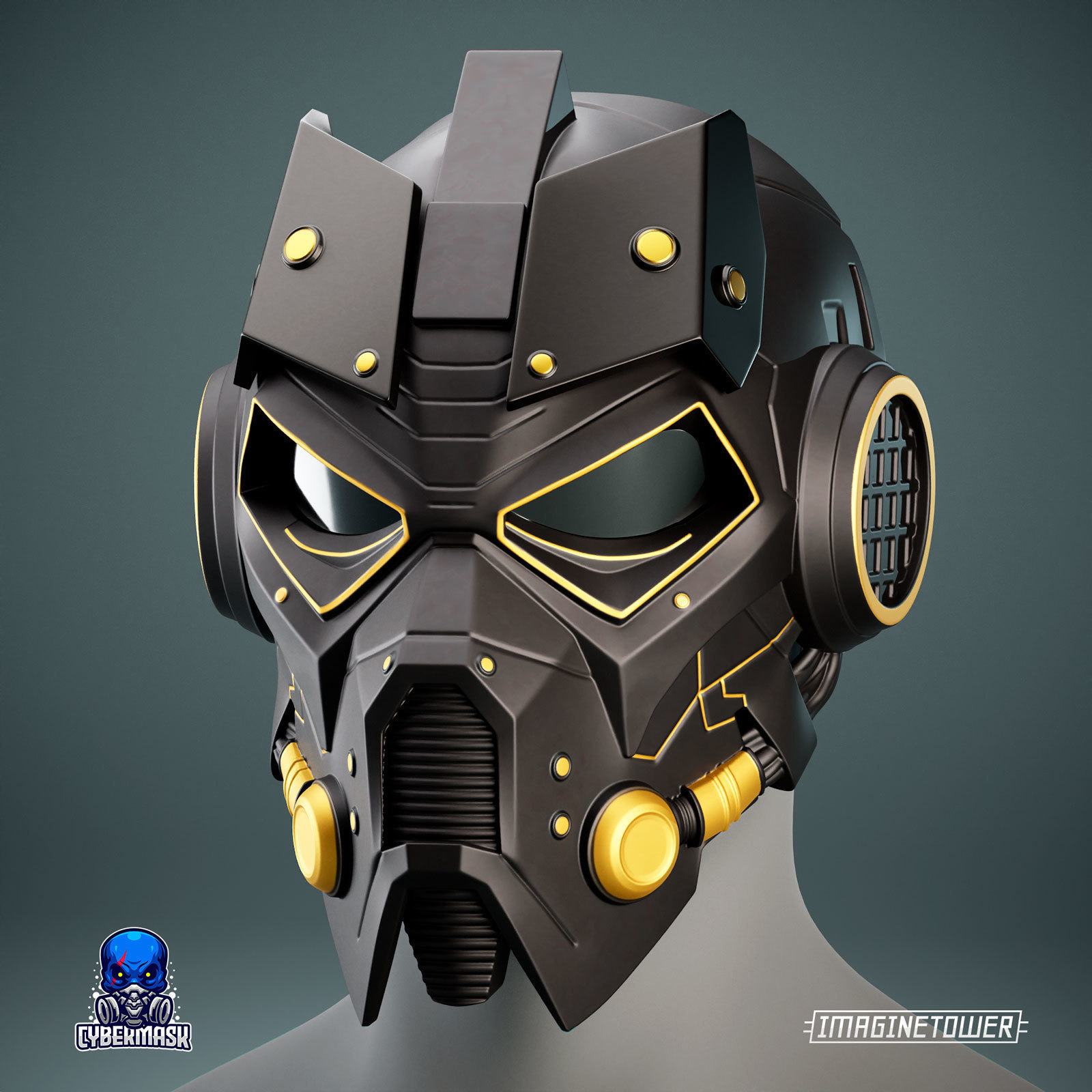 Sci fi Cosplay Mask Pinshape