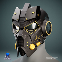 Small Sci-fi Cosplay Mask 3D Printing 512531