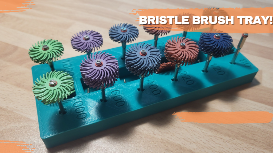 Bristle Disc / Brush Tray 3D Print 512549