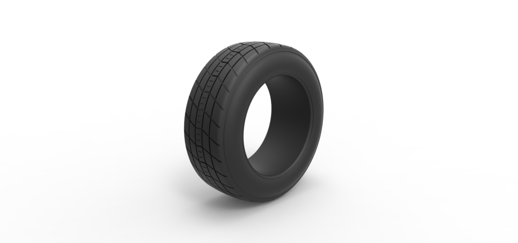 Dirt Sprint racing front tire 6 Scale 1:25 3D Print 512554