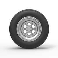 Front wheel from Sprint car Version 2 Scale 1:25 - Thumbnail 5