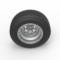 Front wheel from Sprint car Version 2 Scale 1:25 - Thumbnail 6