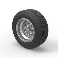 Front wheel from Sprint car Version 2 Scale 1:25 - Thumbnail 7