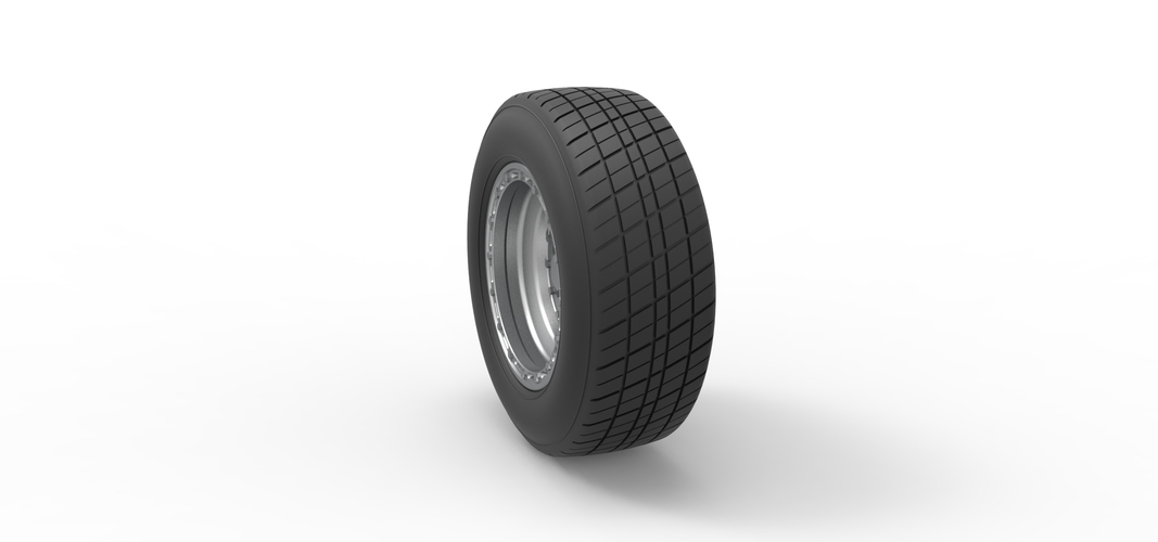 Front wheel from Sprint car Version 2 Scale 1:25 3D Print 512569