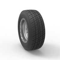 Front wheel from Sprint car Version 2 Scale 1:25 - Thumbnail 8