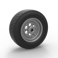 Front wheel from Sprint car Version 2 Scale 1:25 - Thumbnail 9