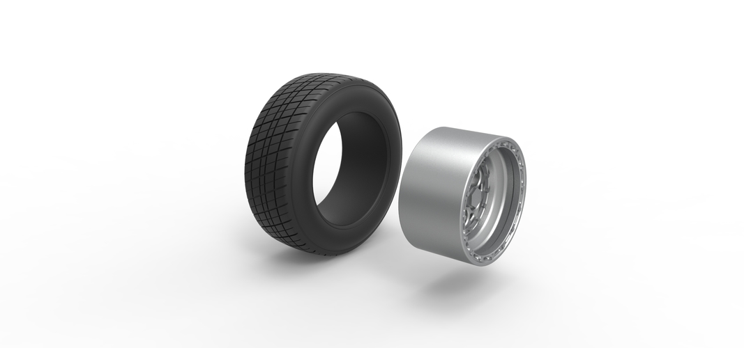 Front wheel from Sprint car Version 2 Scale 1:25 3D Print 512571