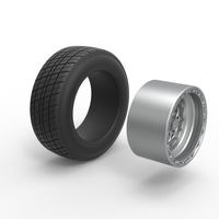 Front wheel from Sprint car Version 2 Scale 1:25 - Thumbnail 10