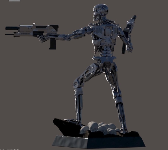 Terminator T-800 Judgment Day 3D Print 512575