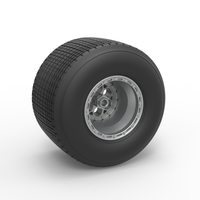 Rear wheel from Sprint car Version 2 Scale 1:25 - Thumbnail 1