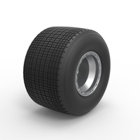 Rear wheel from Sprint car Version 2 Scale 1:25 - Thumbnail 2