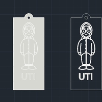 Small keychain uti 3D Printing 512639