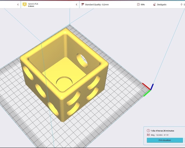 Dice ashtray 3D Print 512674