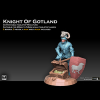 Small Knight of Gotland 3D Printing 512684