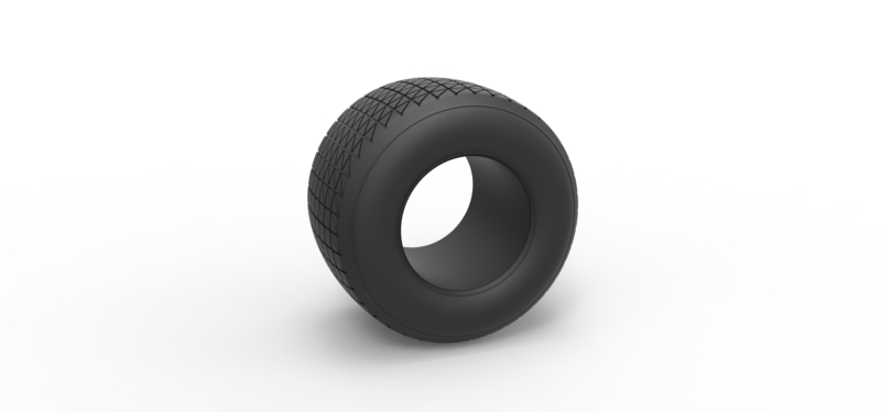 Dirt Sprint racing tire 15 Scale 1:25