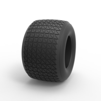 Dirt Sprint racing tire 15 Scale 1:25 - Thumbnail 3