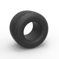 Small Diecast Dirt Sprint racing tire 16 Scale 1:25 3D Printing 512725