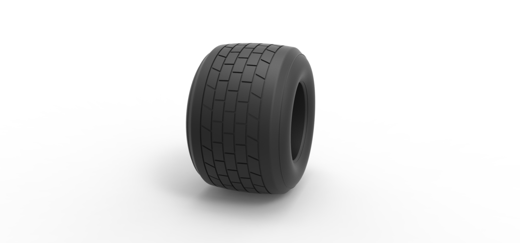 Dirt Sprint racing tire 17 Scale 1:25 3D Print 512734