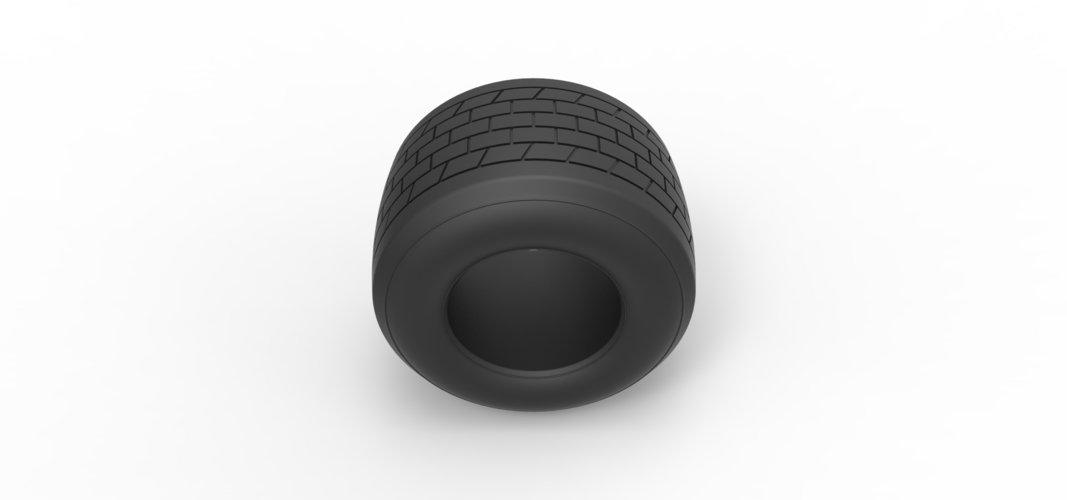 Dirt Sprint racing tire 17 Scale 1:25 3D Print 512737