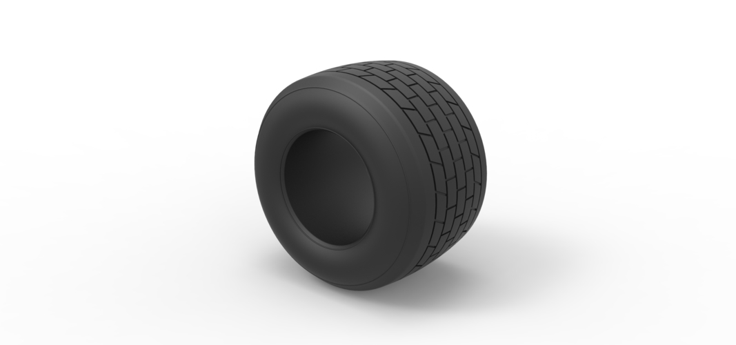 Dirt Sprint racing tire 17 Scale 1:25 3D Print 512738