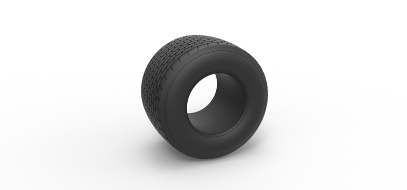 Dirt Sprint racing tire 18 Scale 1:25