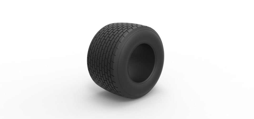 Dirt Sprint racing tire 18 Scale 1:25 3D Print 512740