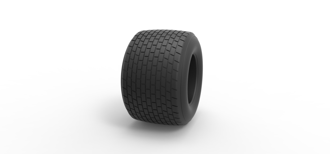 Dirt Sprint racing tire 18 Scale 1:25 3D Print 512741