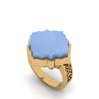 Gold Signet Ring R 206 - Thumbnail 2