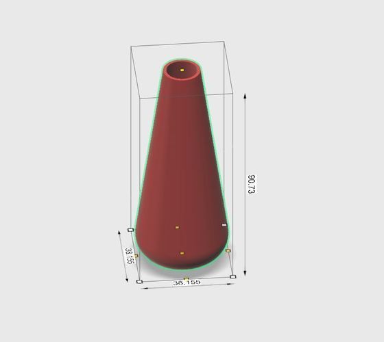 Red vase 3D Print 51278