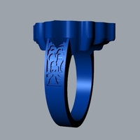 Gold Signet Ring R 206 - Thumbnail 7