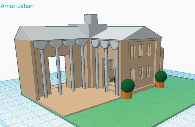 Mansion with furniture  3D Print 51281