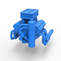 Engine V8 for Sprint car Scale 1:25 - Thumbnail 3