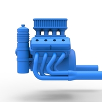 Engine V8 for Sprint car Scale 1:25 - Thumbnail 8