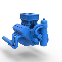 Engine V8 for Sprint car Scale 1:25 - Thumbnail 17