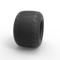Dirt Sprint racing tire 19 Scale 1:25 - Thumbnail 3