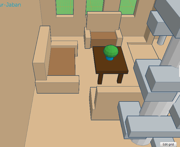 Mansion with furniture  3D Print 51284