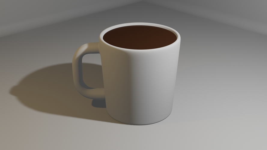 Cup With Coffee 3D model 3D Print 512876