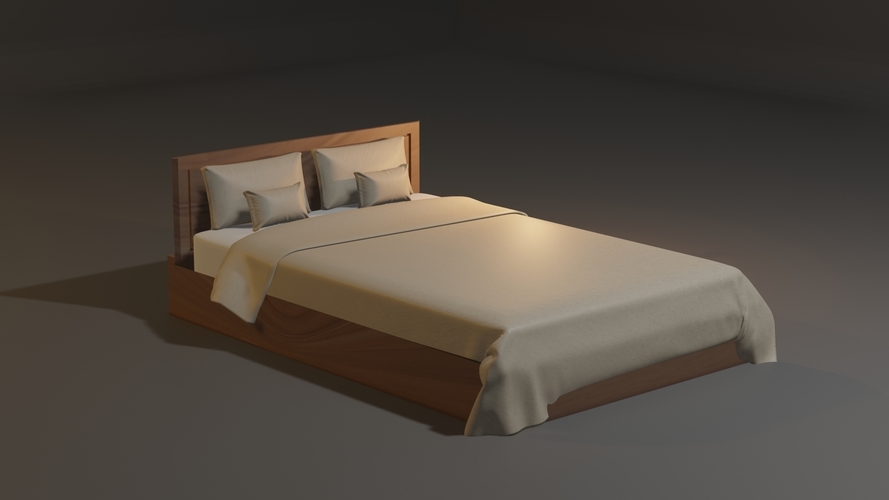 Double Nordic Bed 3D Print 512909