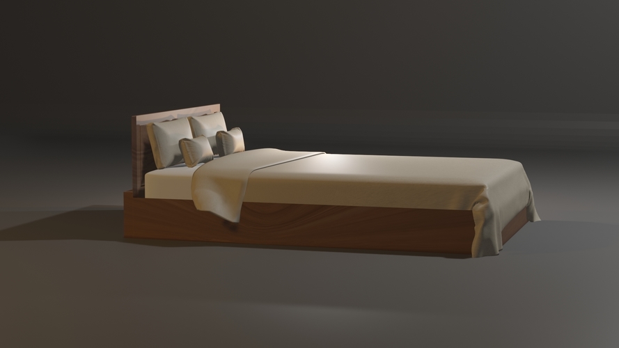 Double Nordic Bed 3D Print 512910