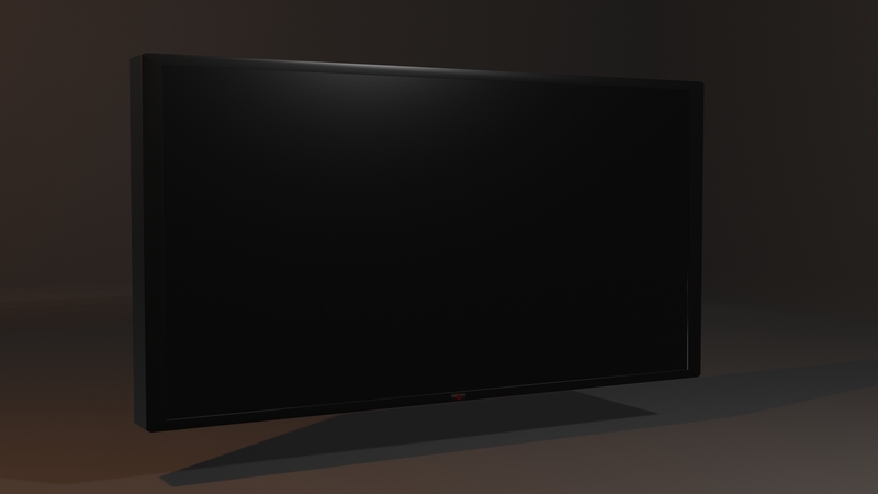 Black TV 3D Model
