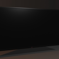 Small Black TV 3D Model 3D Printing 512949